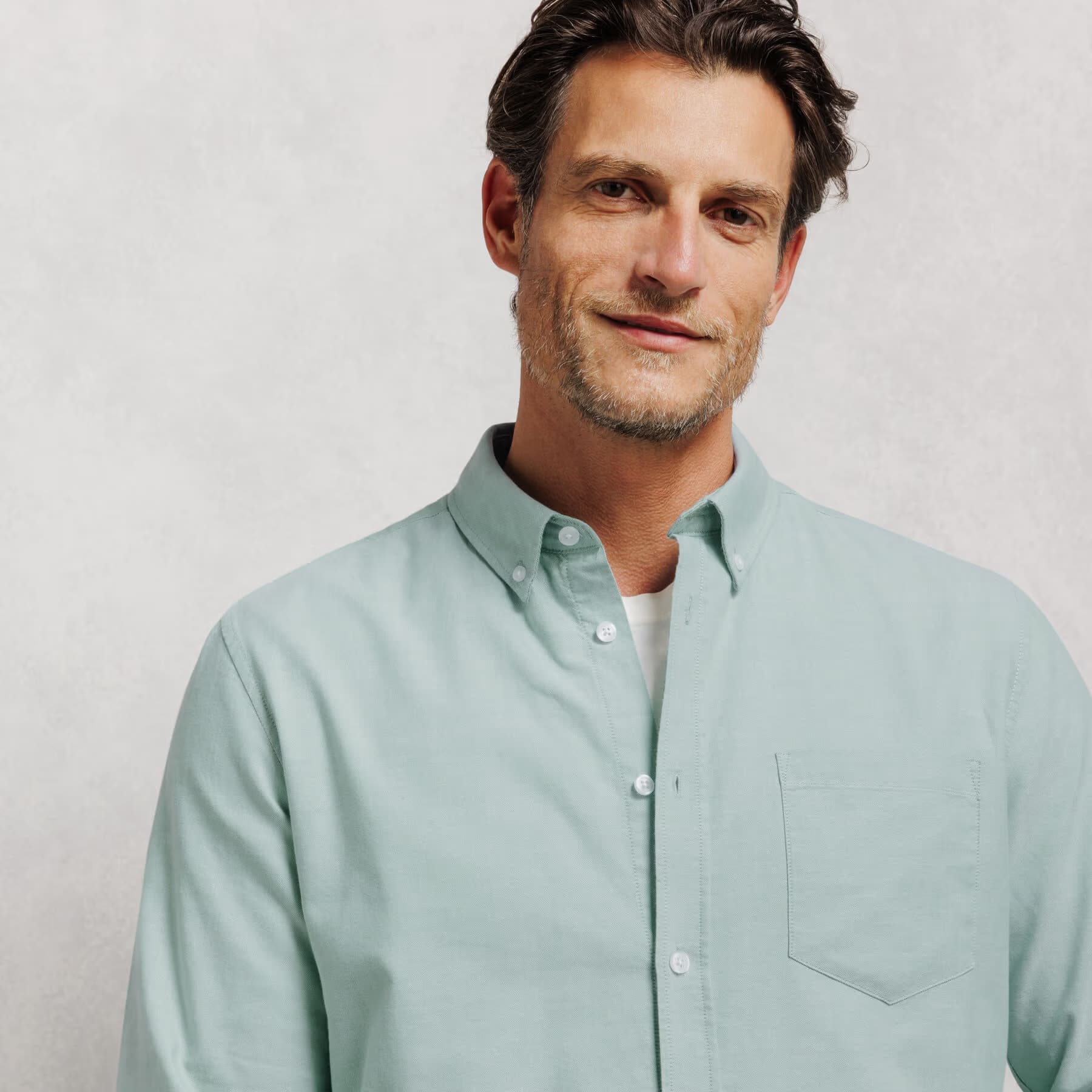 Chemise oxford "le parfait by JULES" Vert clair