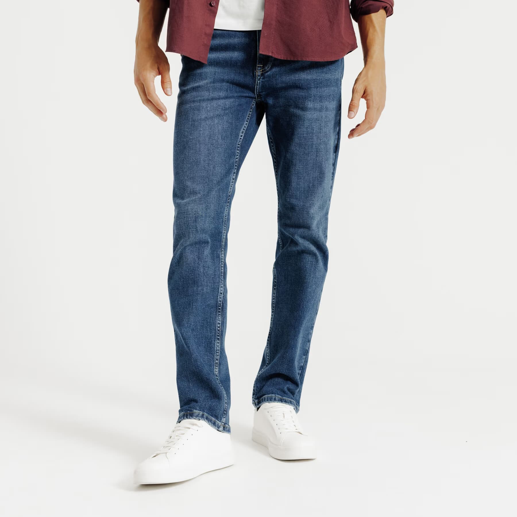 Jean straight 4 longueurs Bleu