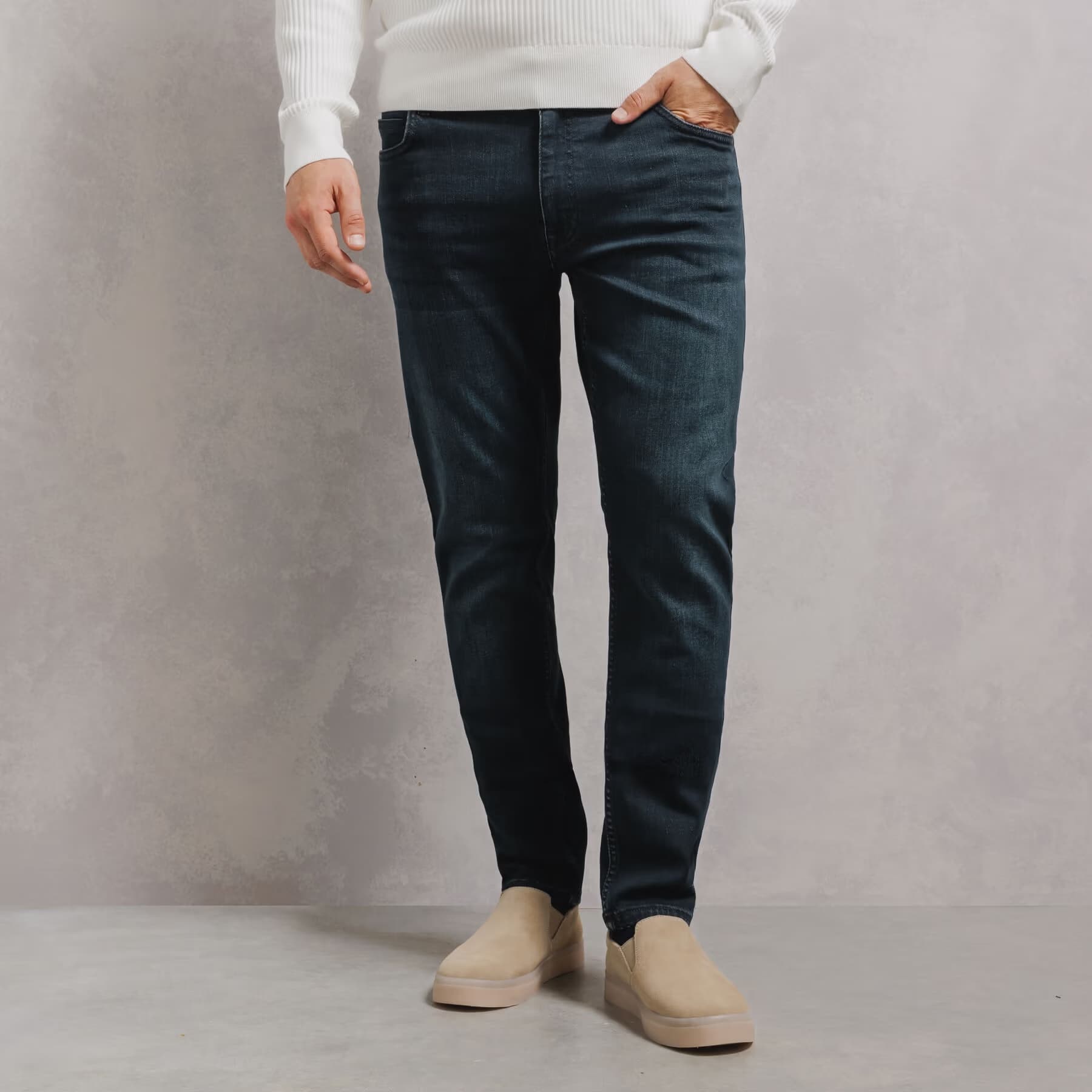 Jean slim urbanflex 3 longueurs Bleu