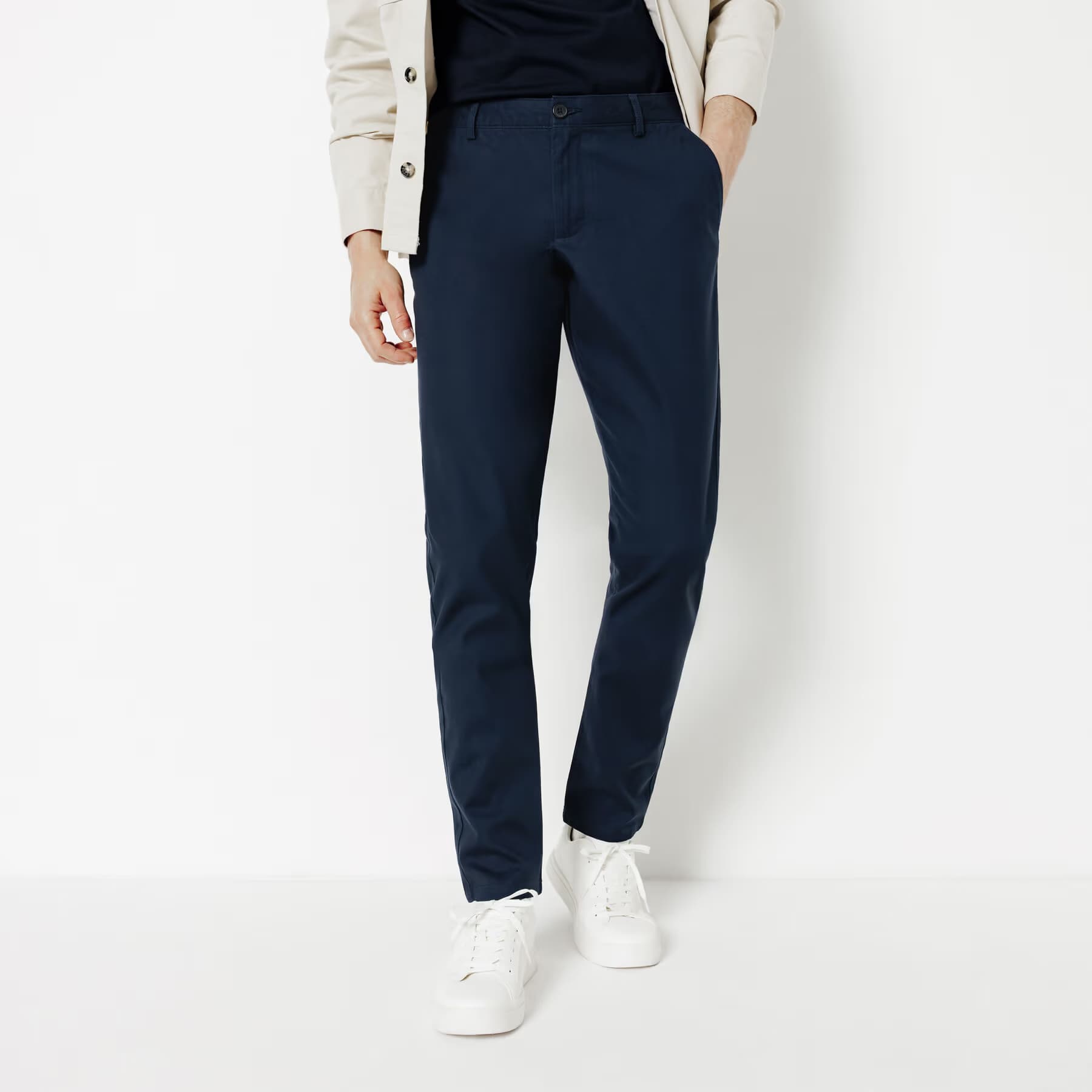 Pantalon chino slim "le parfait by JULES" Bleu Marine
