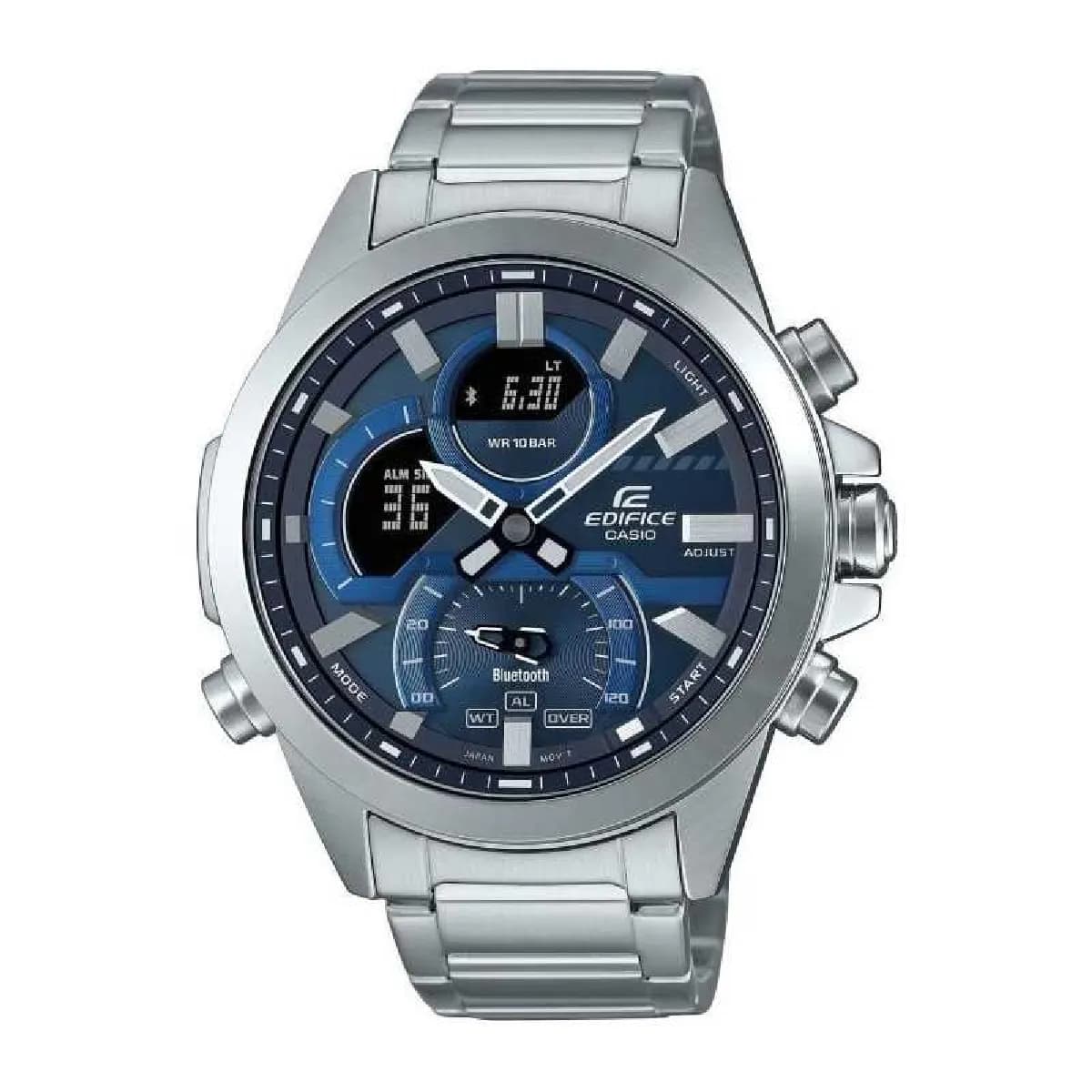Casio ECB-30D-2AEF Montre 52,3 mm Chronographe Bluetooth Bleu
