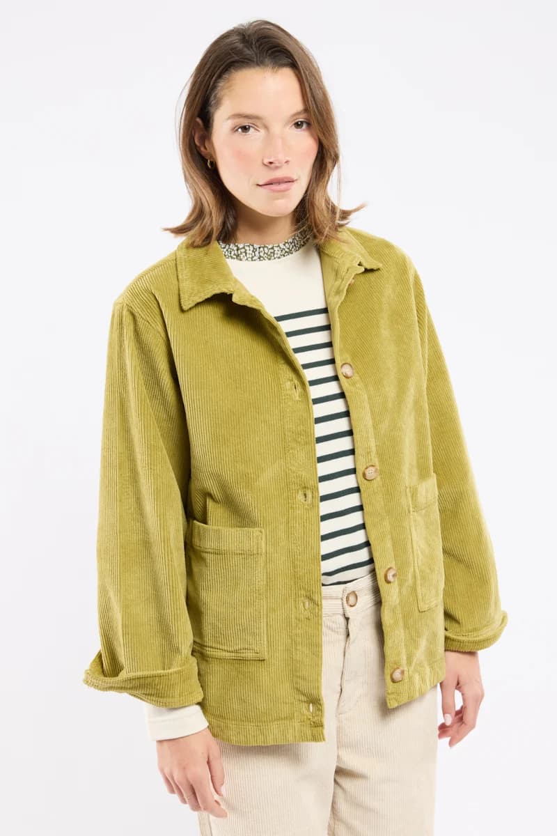 Veste pêcheur velours - coton