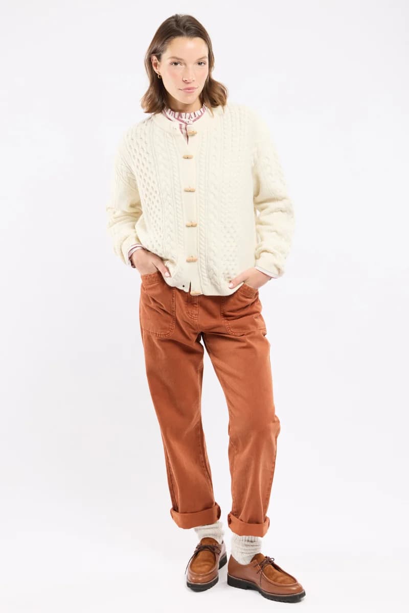 Cardigan boutonné Héritage - laine