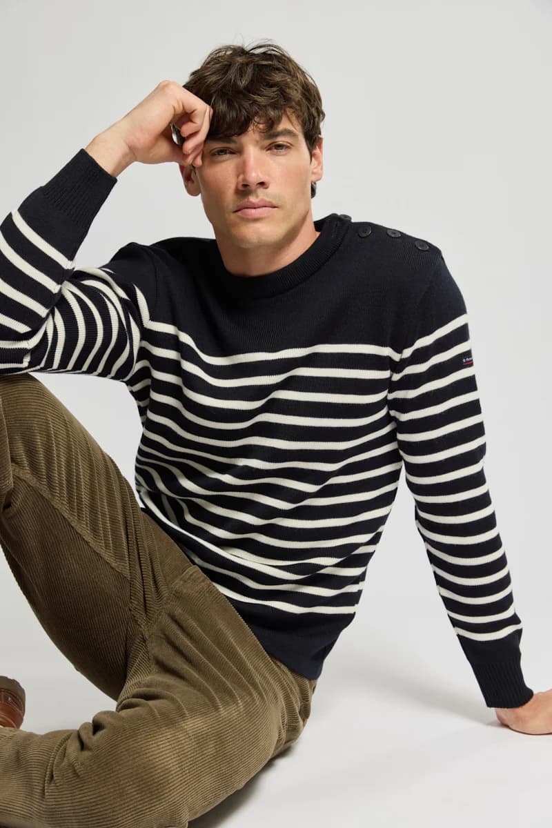 Pull marin rayé Paimpol - laine