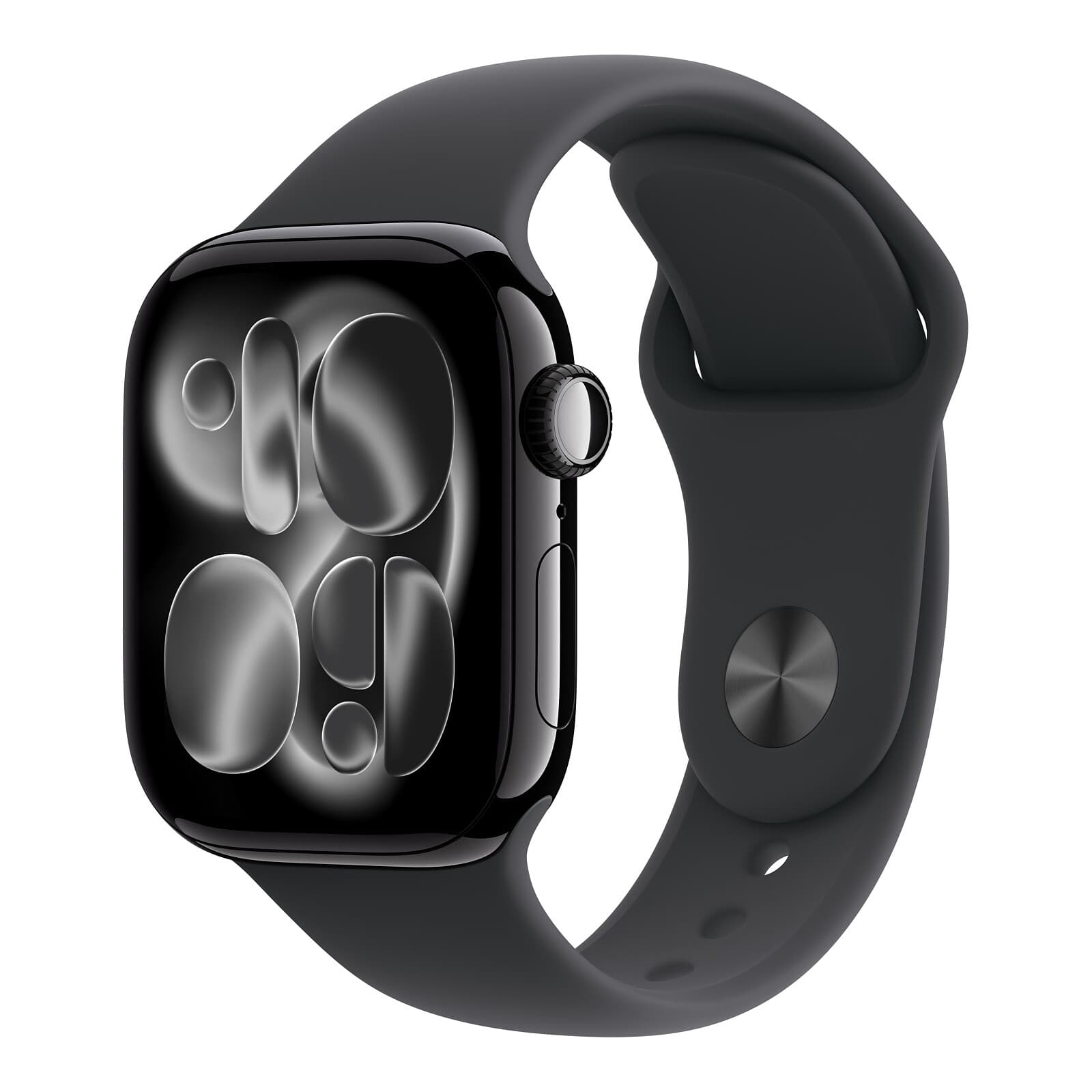 Apple Watch Series 11 GPS - Aluminium Noir de Jais - Bracelet Sport Noir - 46 mm - Taille M/L