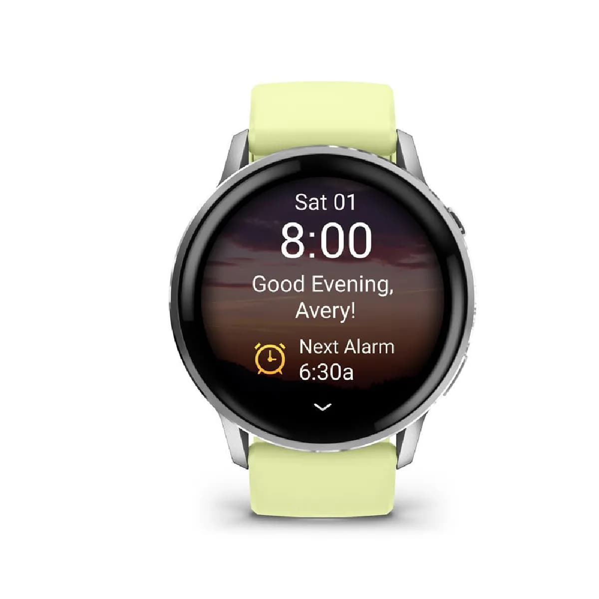 Garmin Venu 4 Montre 45 mm GPS multisports silicone jaune citron