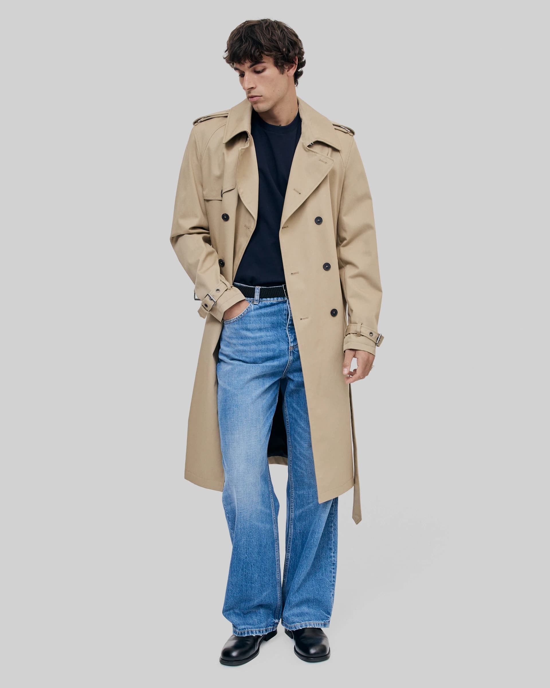Blouson en suède camel