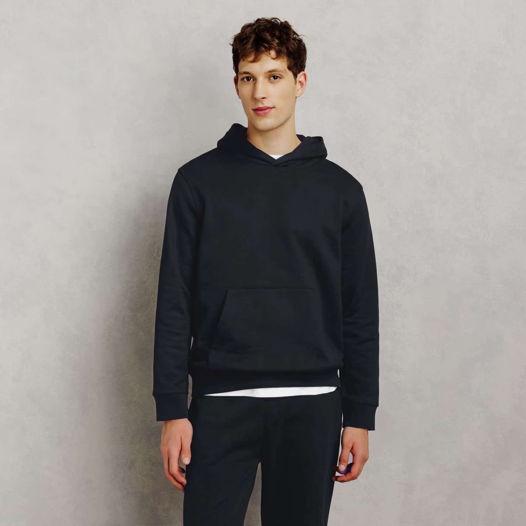 Sweat capuche uni "le parfait by JULES" Noir