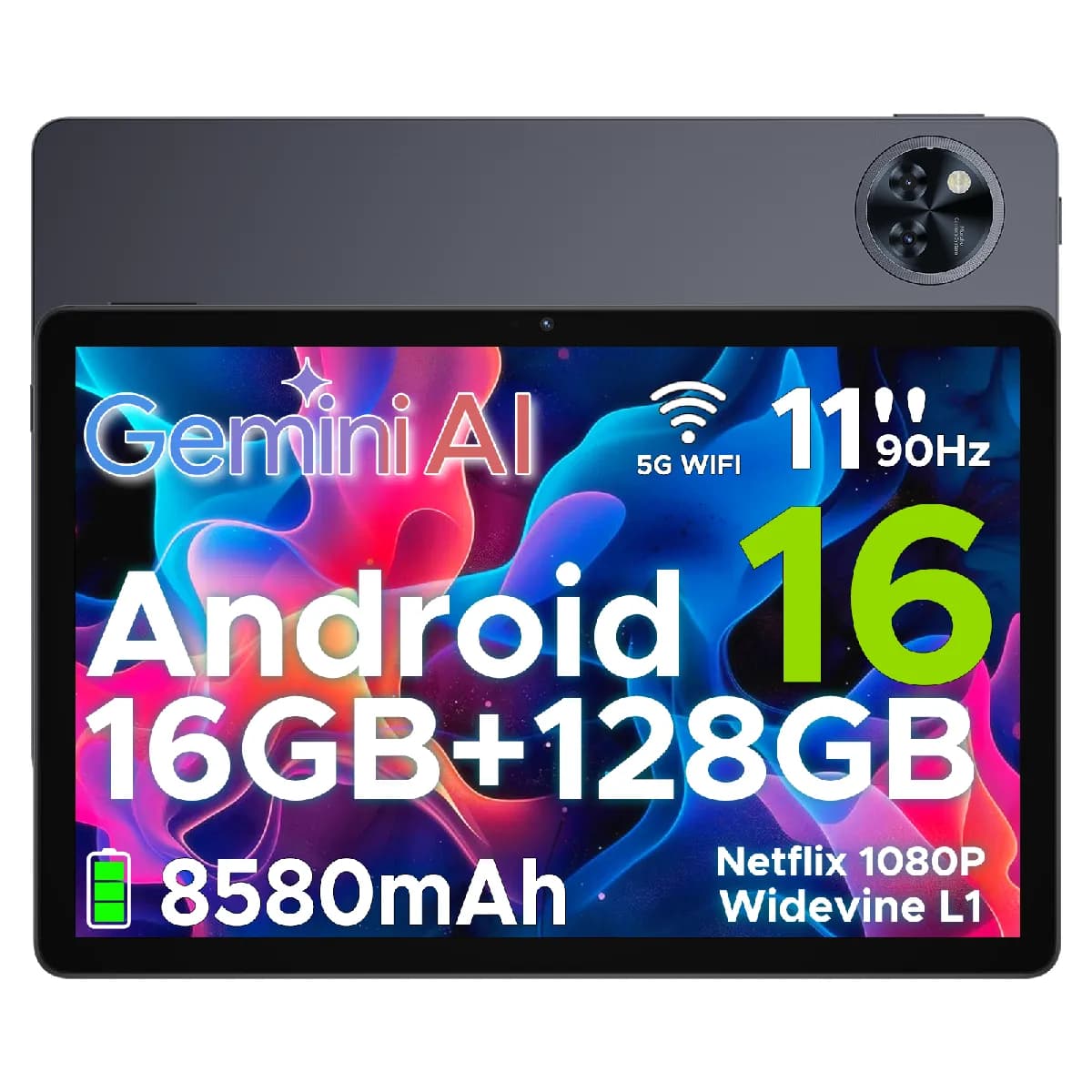 DOOGEE U11 WiFi Tablette Android 16-Gris 16(4+12)Go RAM 128Go ROM