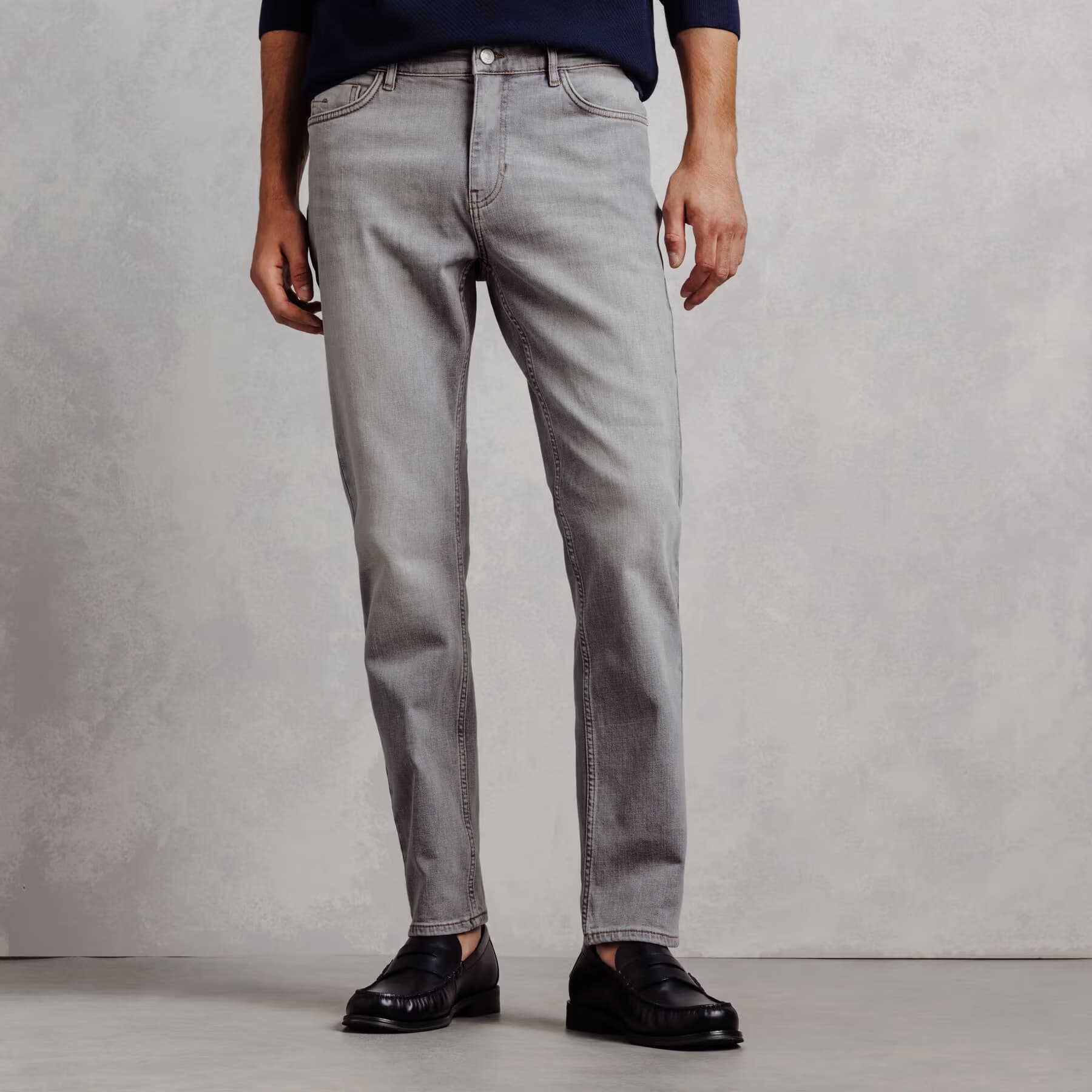 Jean straight 3 longueurs Bleu