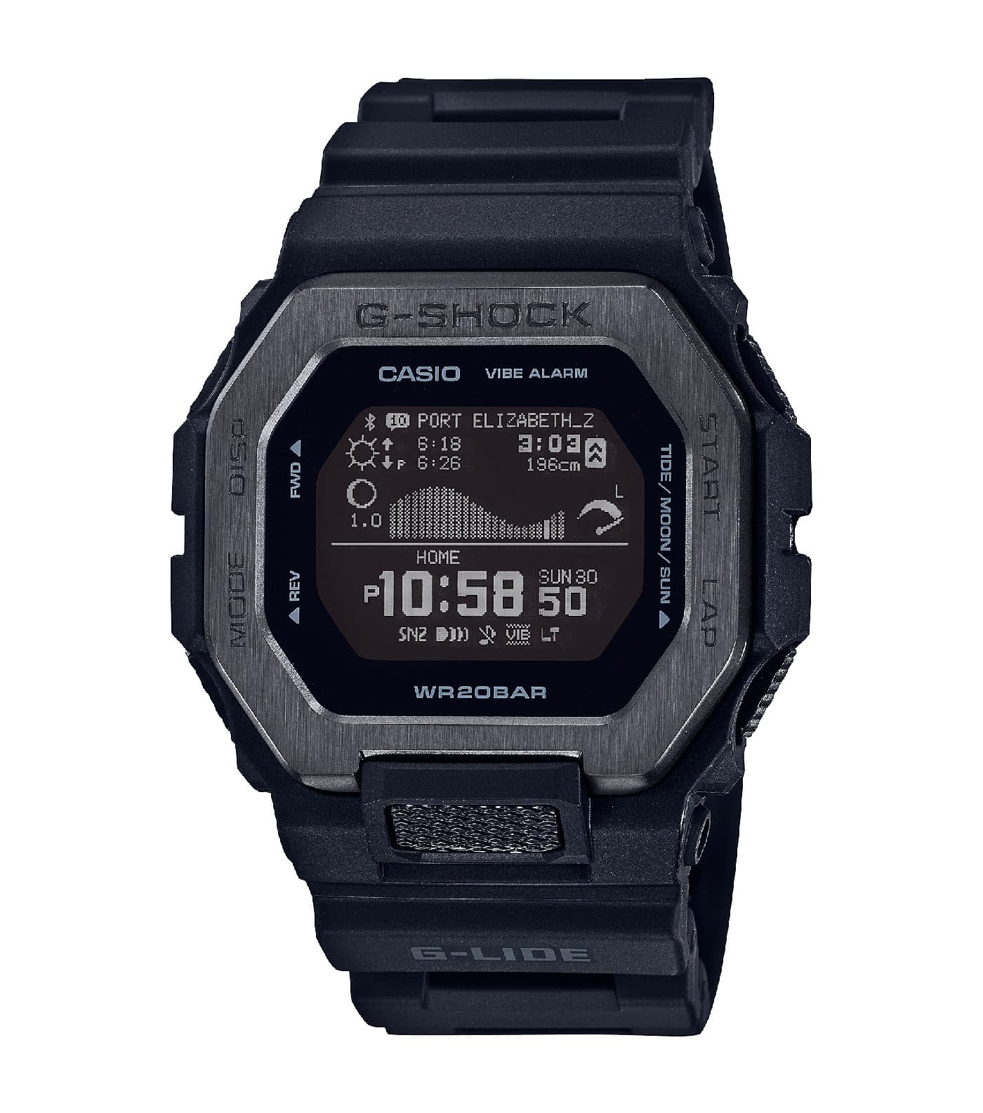 Montre Connectée Homme Casio GBX-100NS-1ER - Bracelet Résine Noir