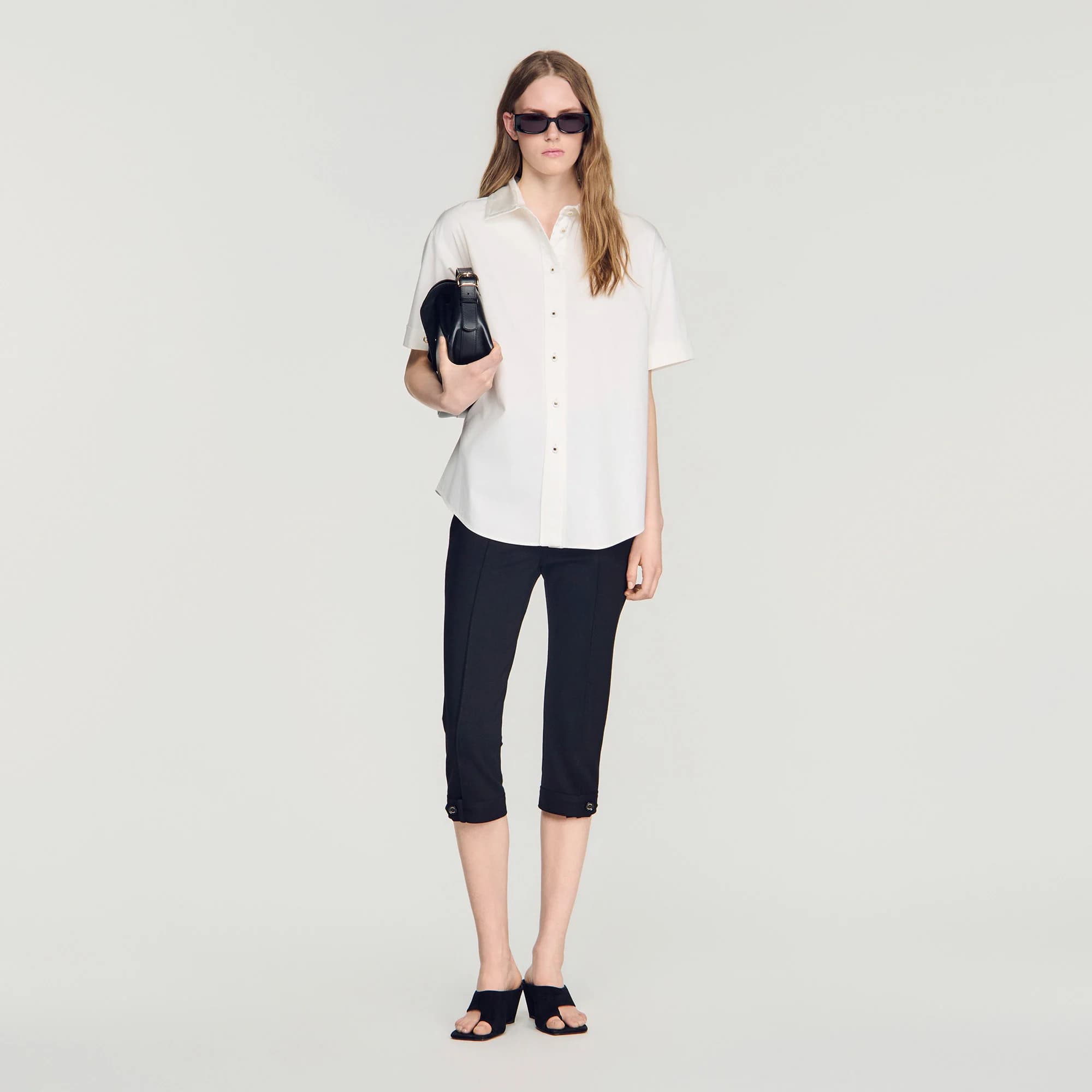 Chemise à dos plissé